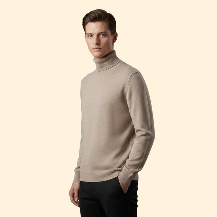 Men’s Knit Turtleneck Jumper