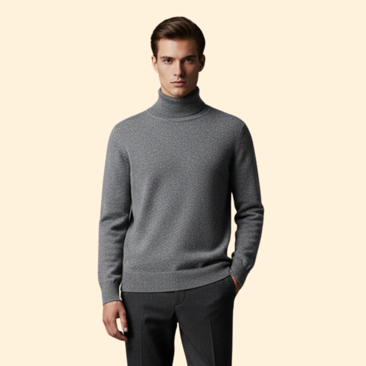 Men’s Knit Turtleneck Jumper