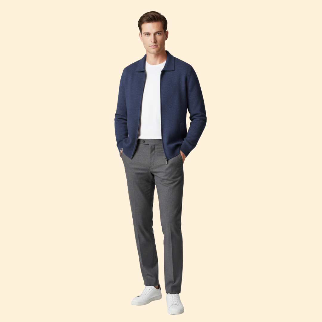 Men’s Knit Ziper Jacket