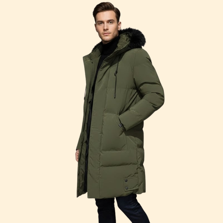 Men’s Long-Hem Winter Jacket