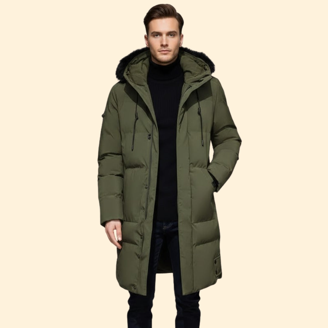 Men’s Long-Hem Winter Jacket