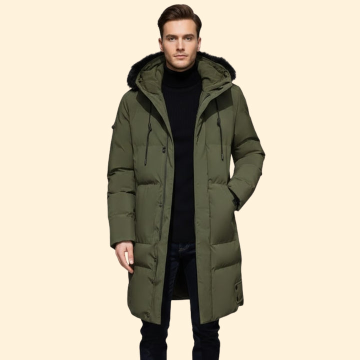 Men’s Long-Hem Winter Jacket