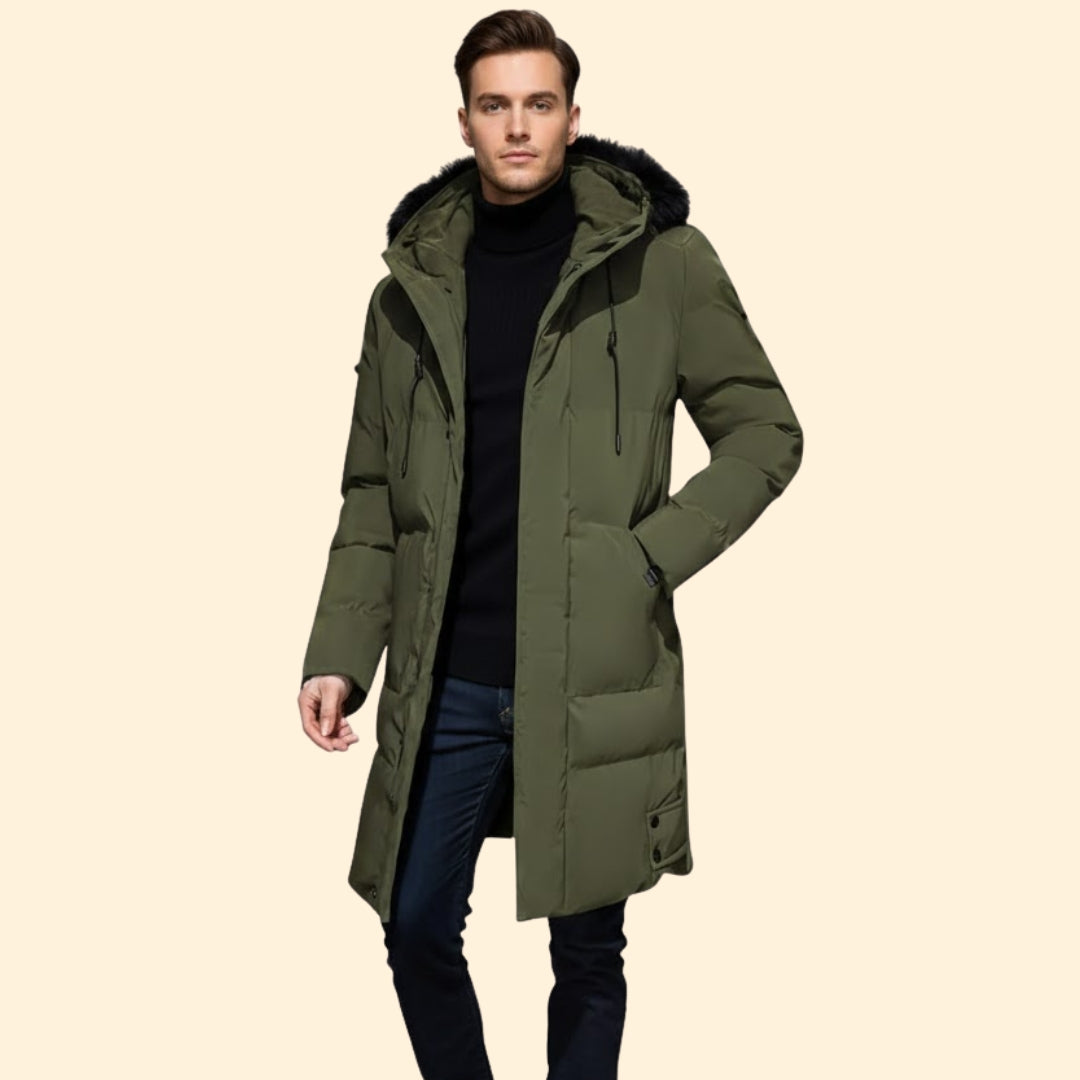 Men’s Long-Hem Winter Jacket