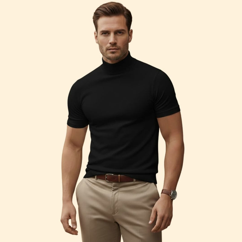 Men’s Modern Mock Neck Tee