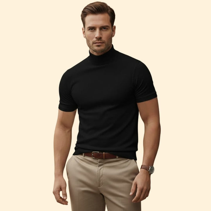 Men’s Modern Mock Neck Tee