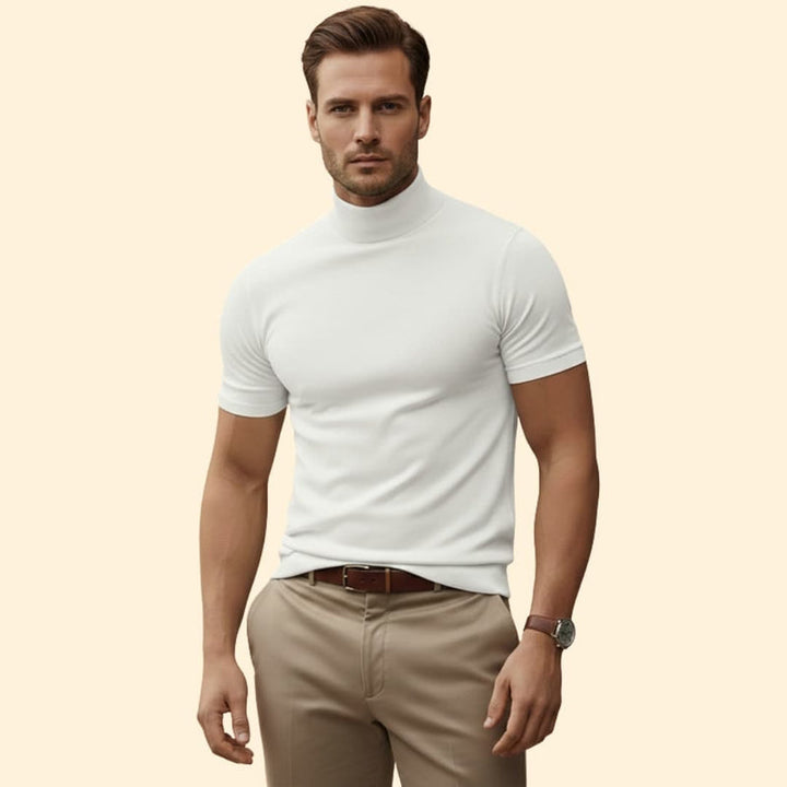 Men’s Modern Mock Neck Tee