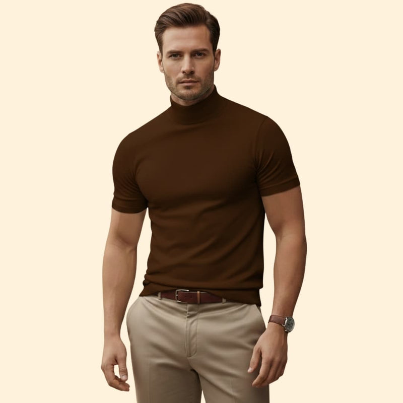 Men’s Modern Mock Neck Tee