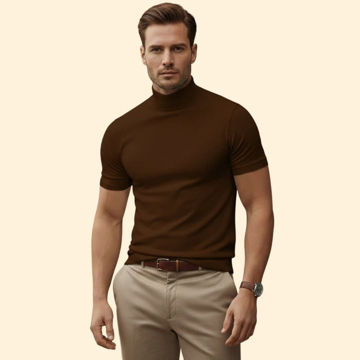 Men’s Modern Mock Neck Tee