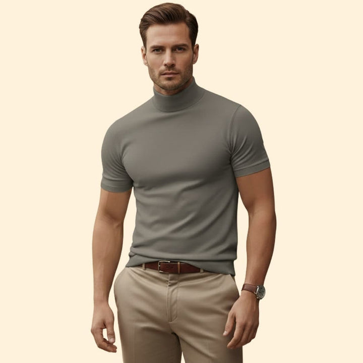 Men’s Modern Mock Neck Tee