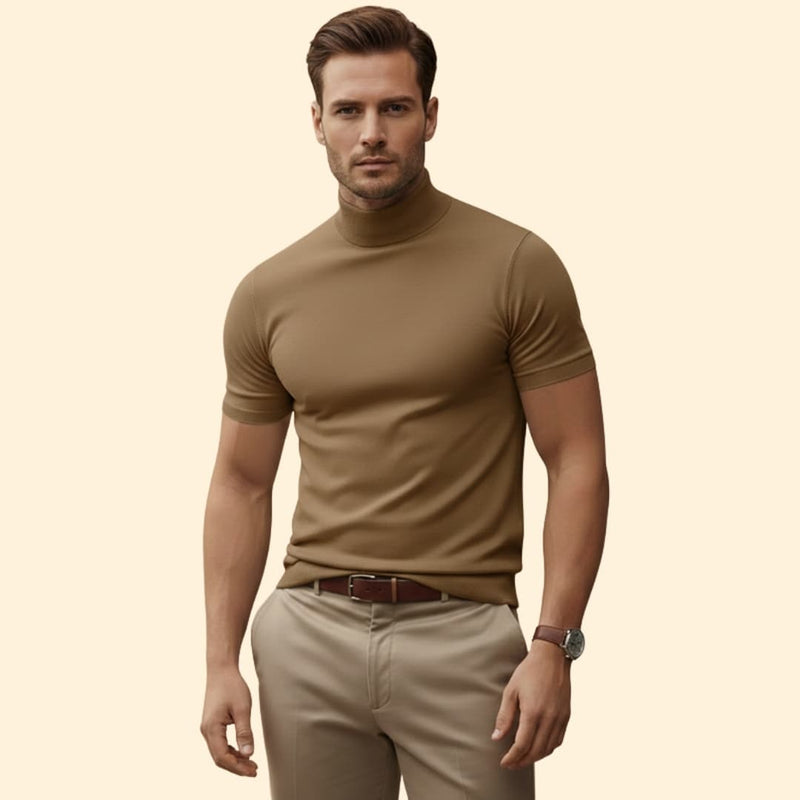 Men’s Modern Mock Neck Tee
