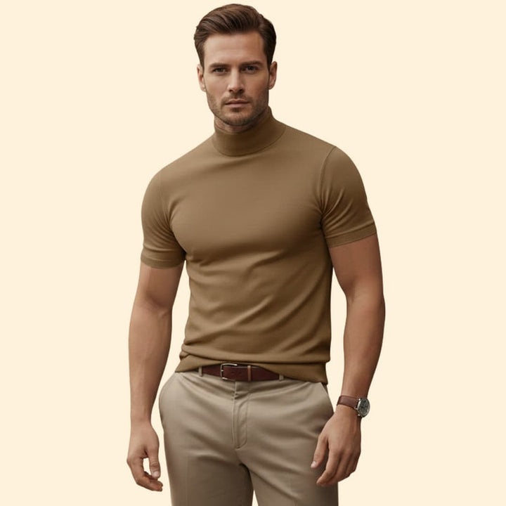 Men’s Modern Mock Neck Tee