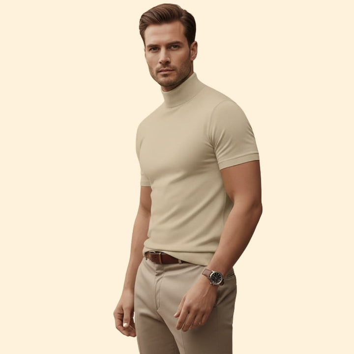 Men’s Modern Mock Neck Tee