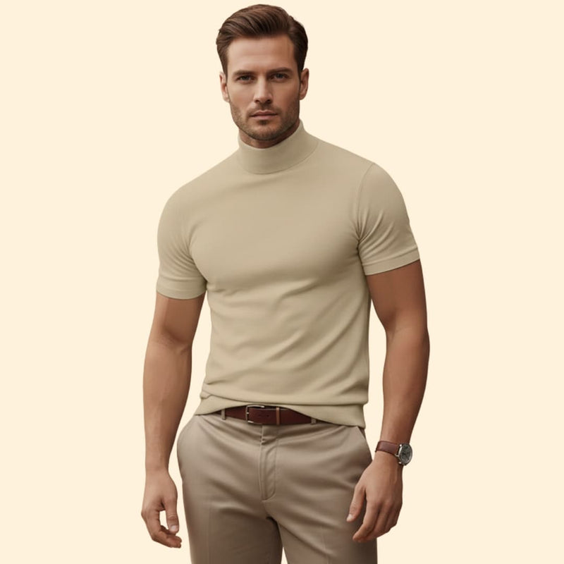 Men’s Modern Mock Neck Tee