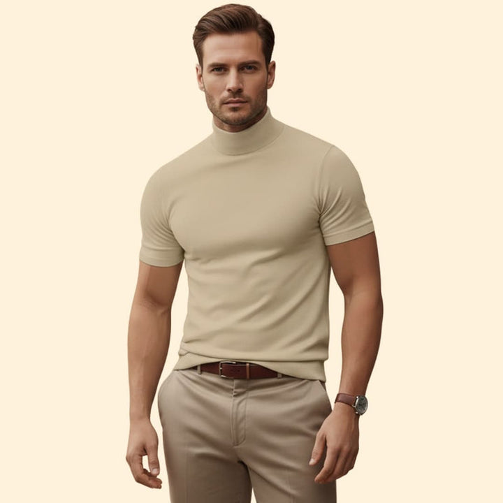 Men’s Modern Mock Neck Tee