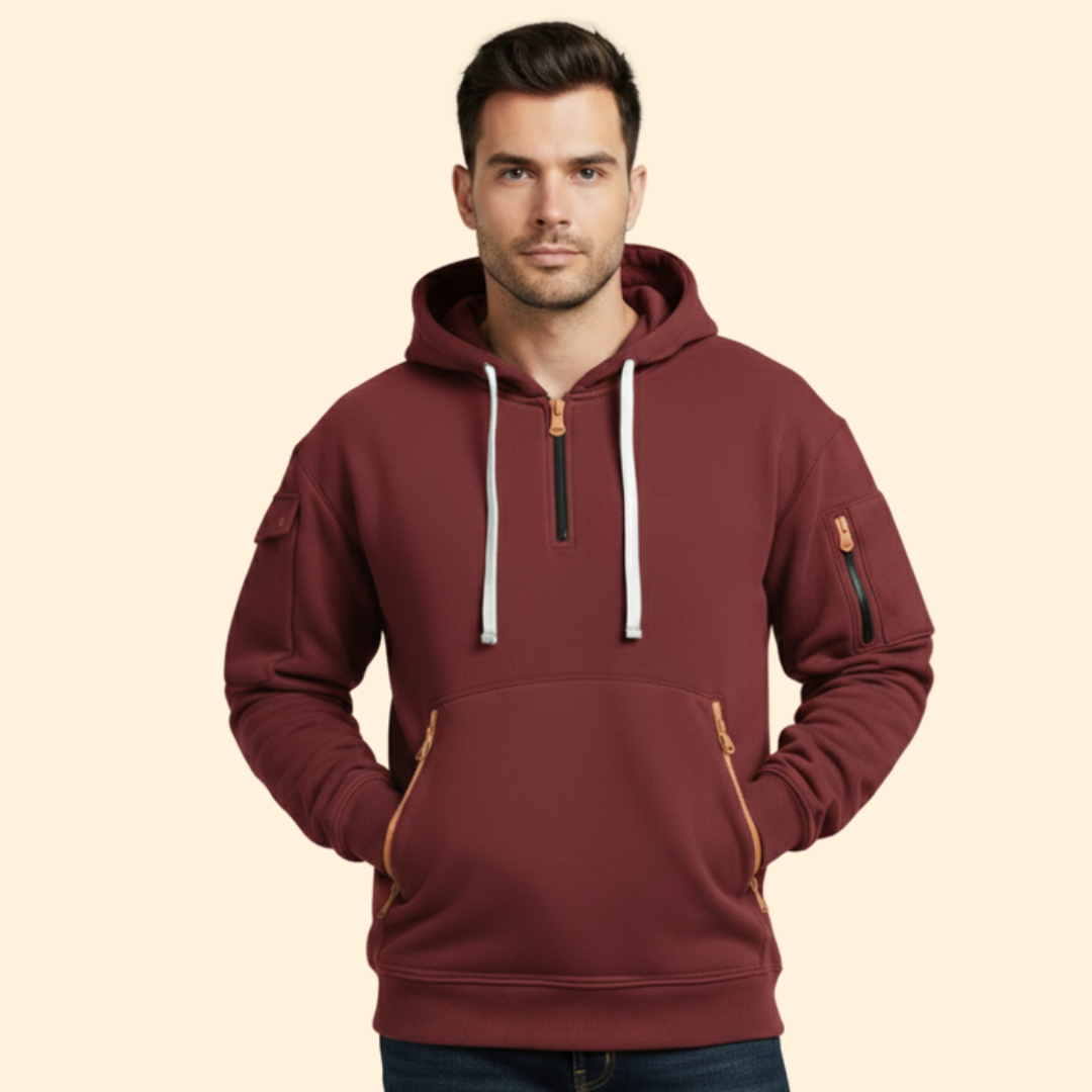 Men’s Modern Zip Hoodie