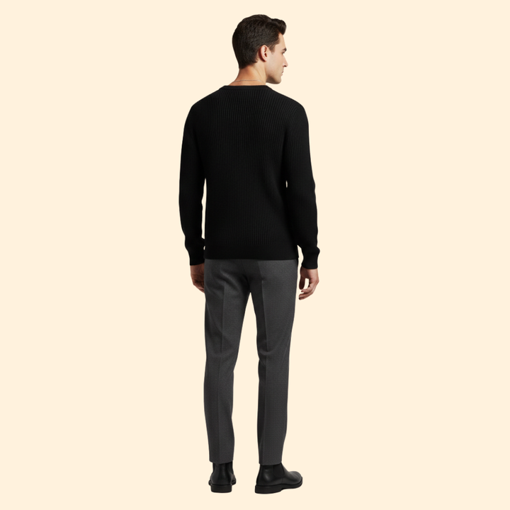 Men's Ribbed Knit Jumper