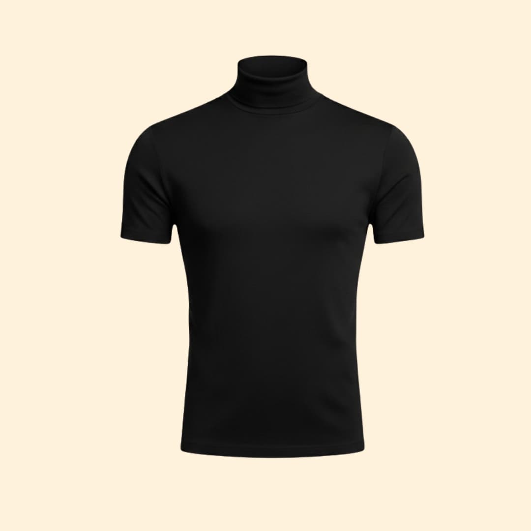 Men's Stylish Mock Neck Tee