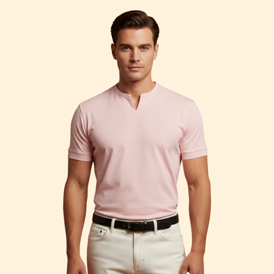 Men's Stylish V-Neck Tee