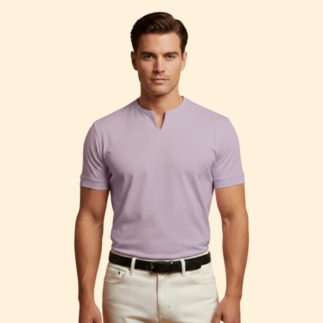 Men's Stylish V-Neck Tee