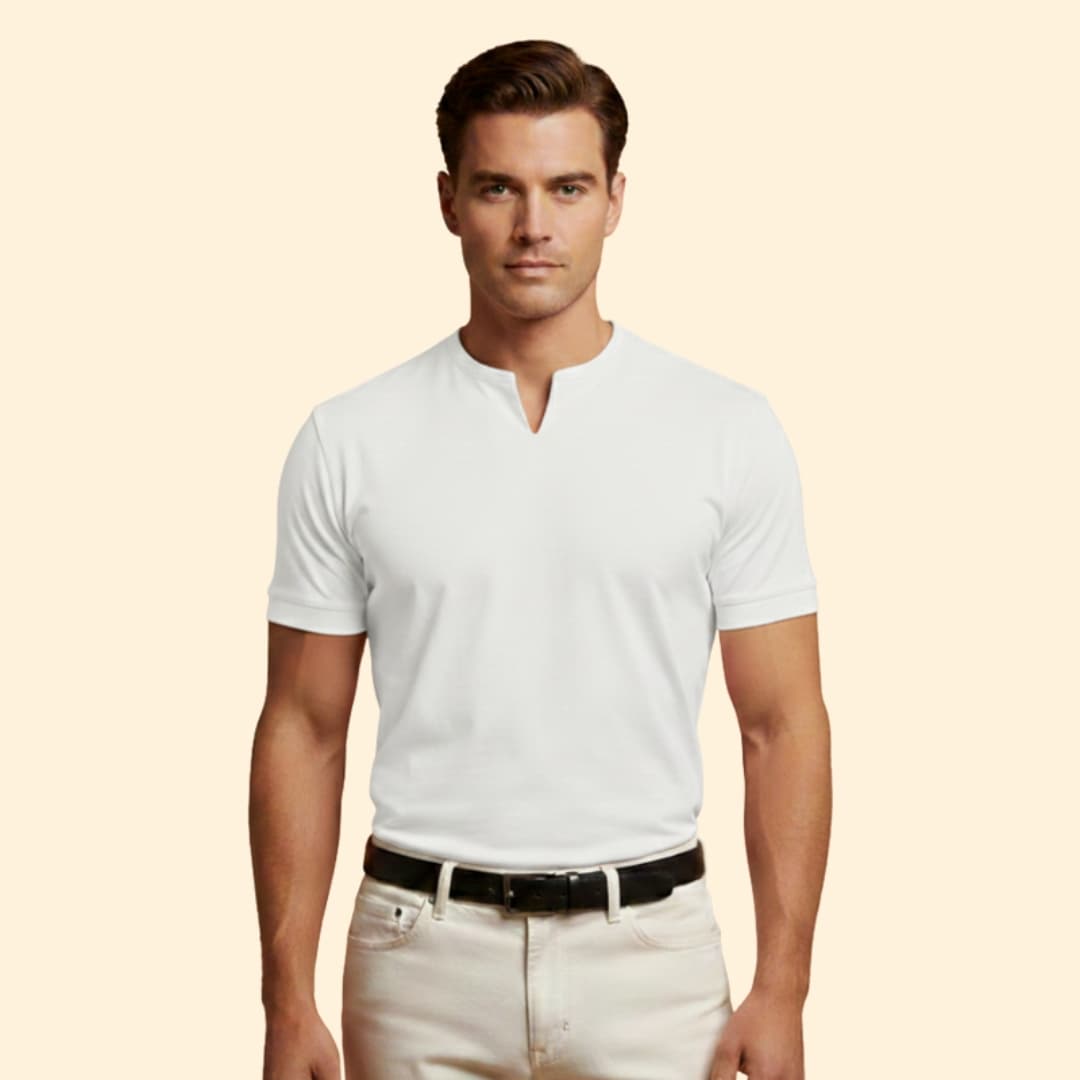 Men's Stylish V-Neck Tee
