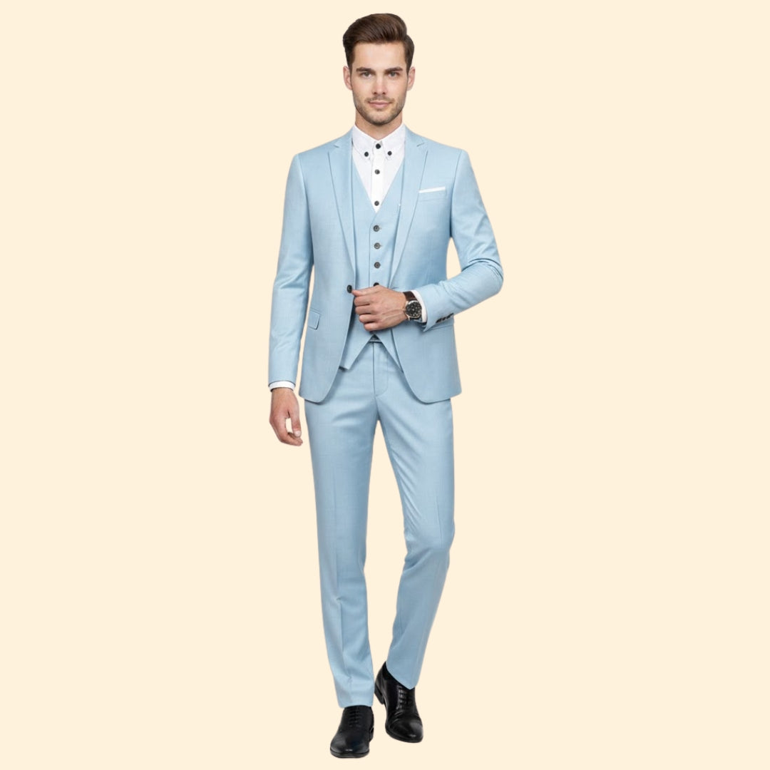 Men’s Suit Three-Piece Style