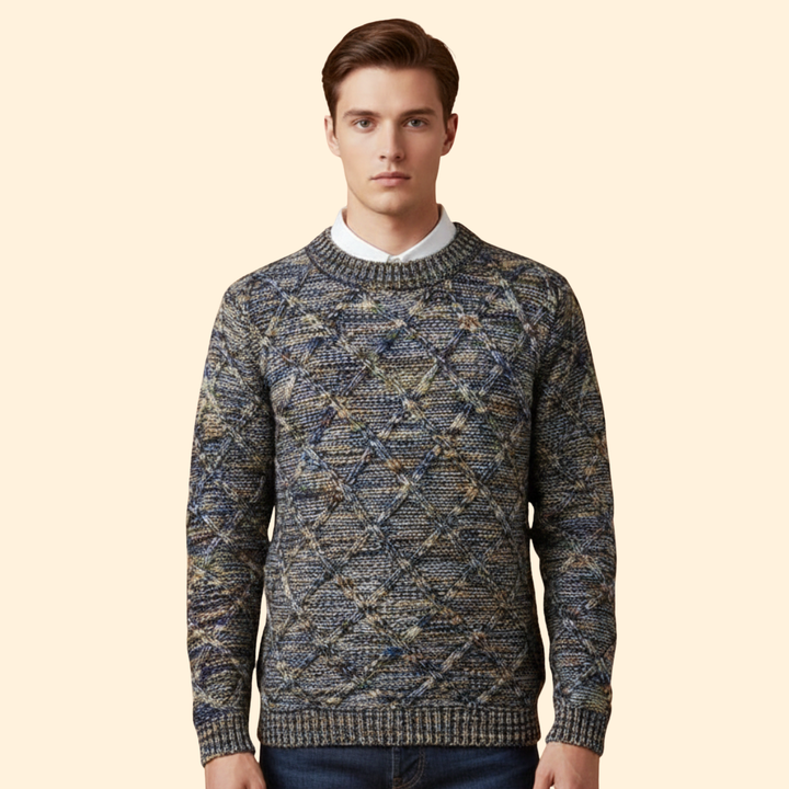Men’s Textured Knit Jumper