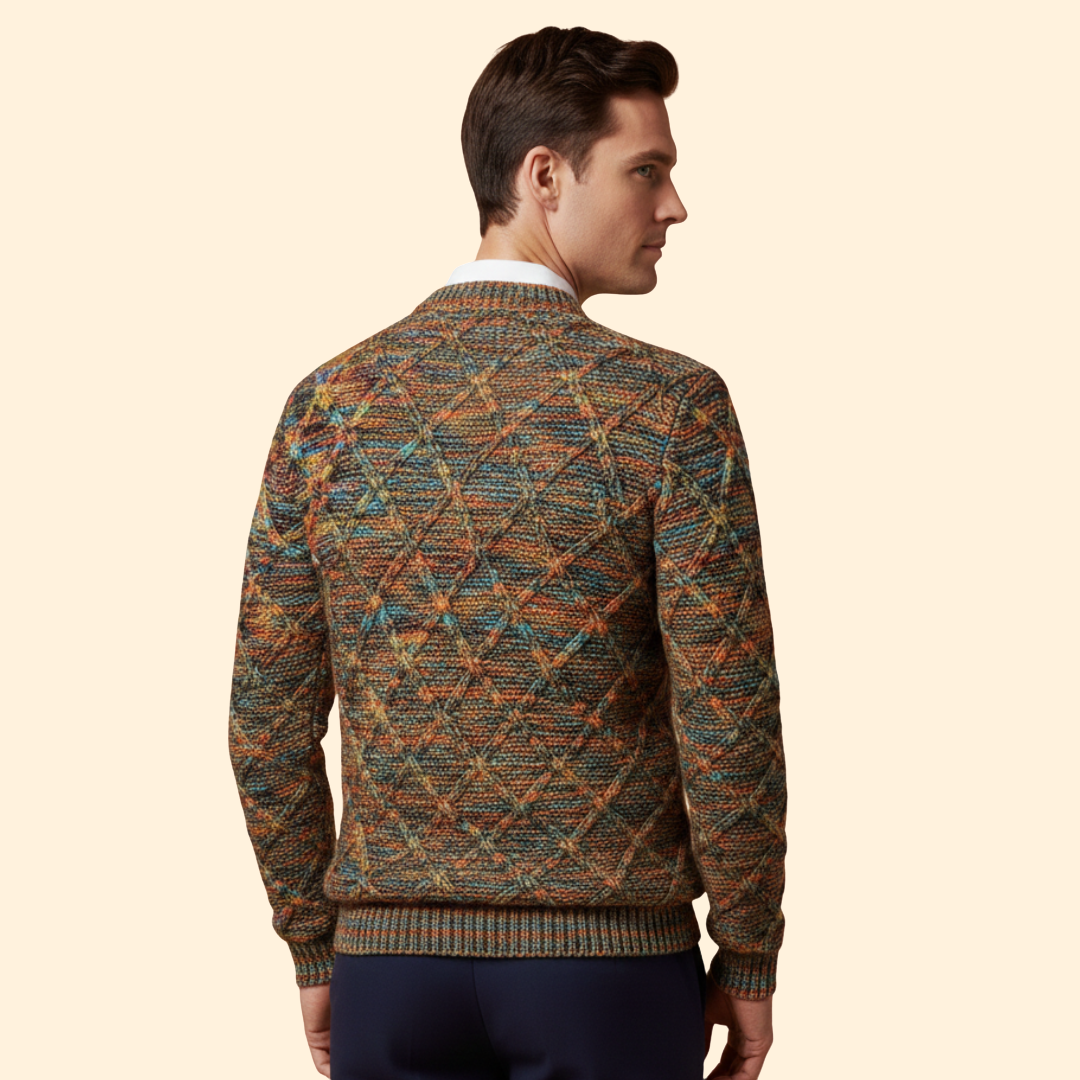 Men’s Textured Knit Jumper