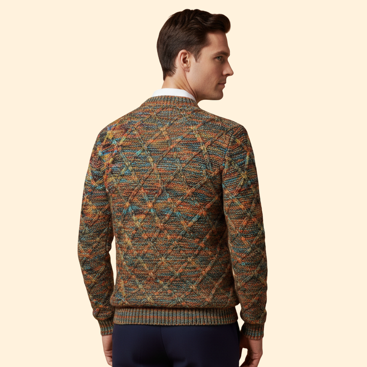 Men’s Textured Knit Jumper