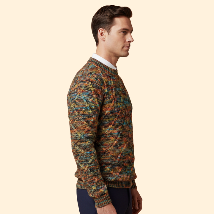 Men’s Textured Knit Jumper