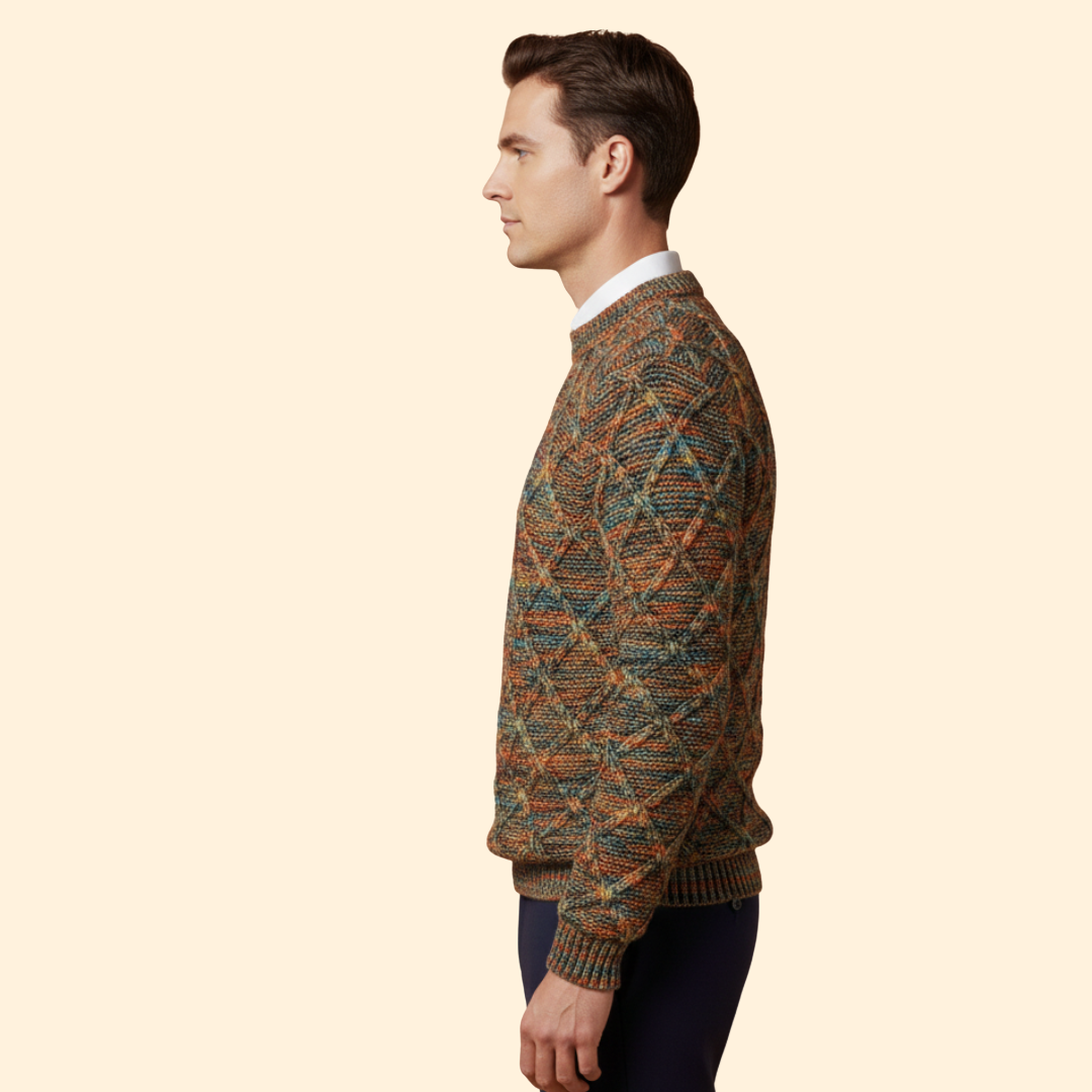 Men’s Textured Knit Jumper