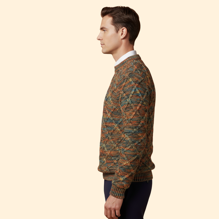 Men’s Textured Knit Jumper