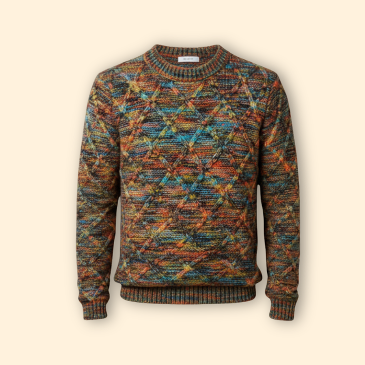 Men’s Textured Knit Jumper