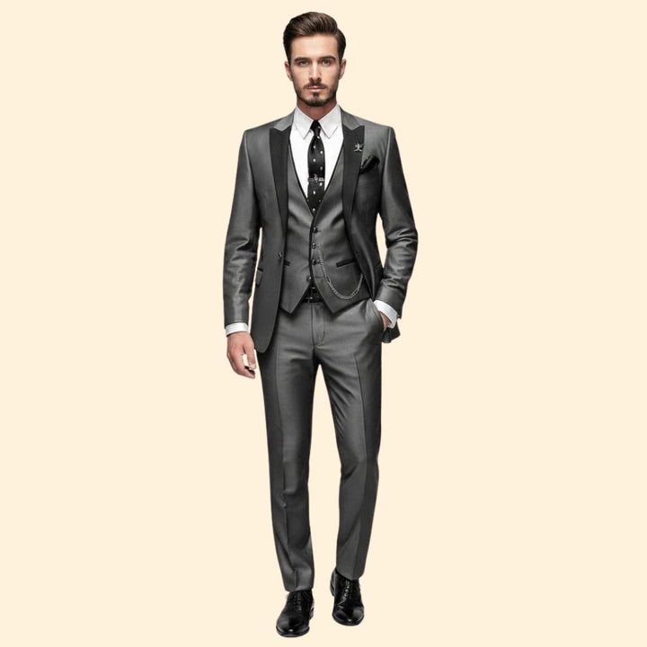 Men’s Three-Piece Suit Elegance