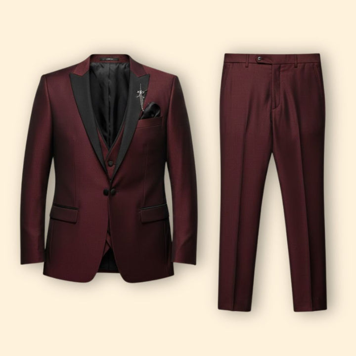 Men’s Three-Piece Suit Elegance