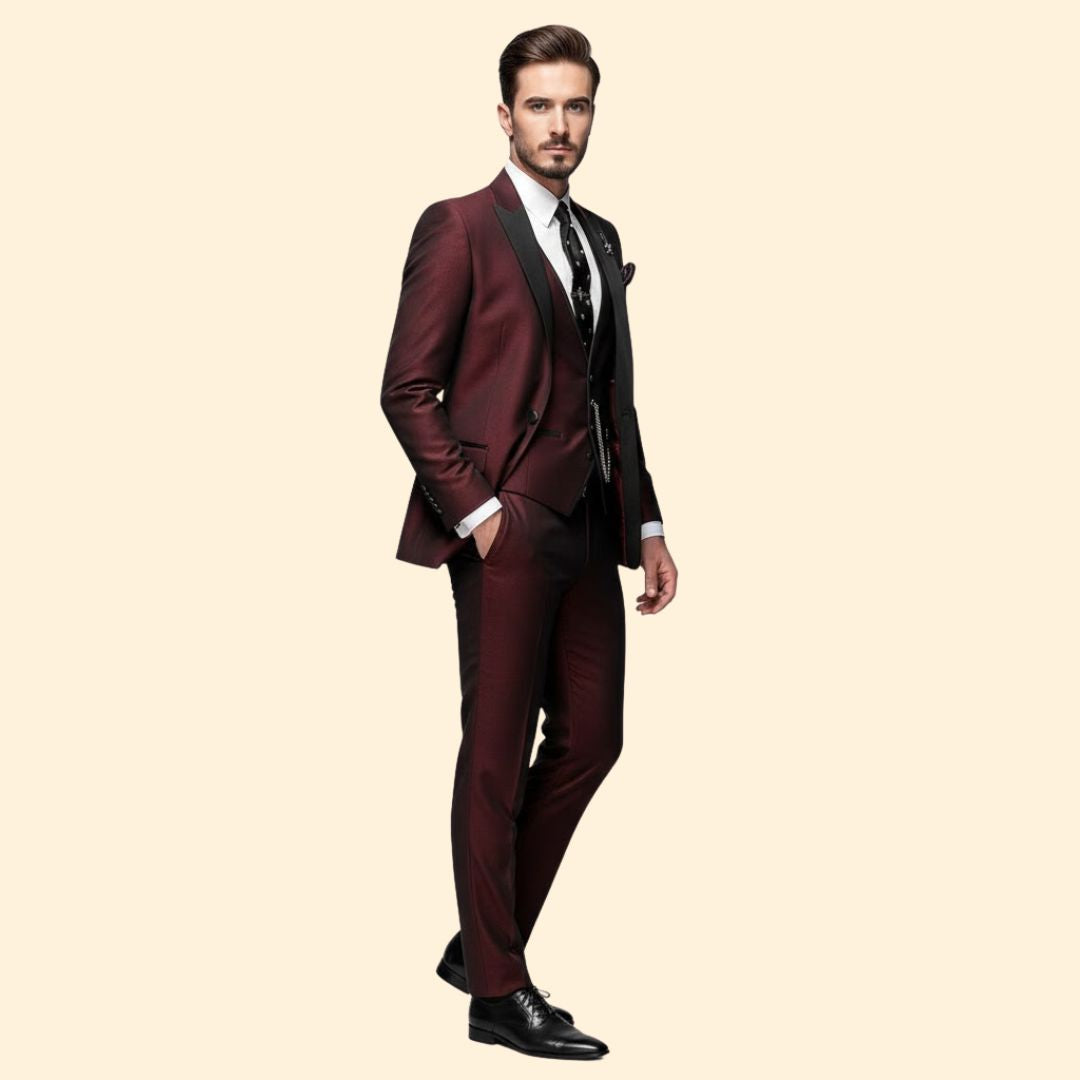 Men’s Three-Piece Suit Elegance