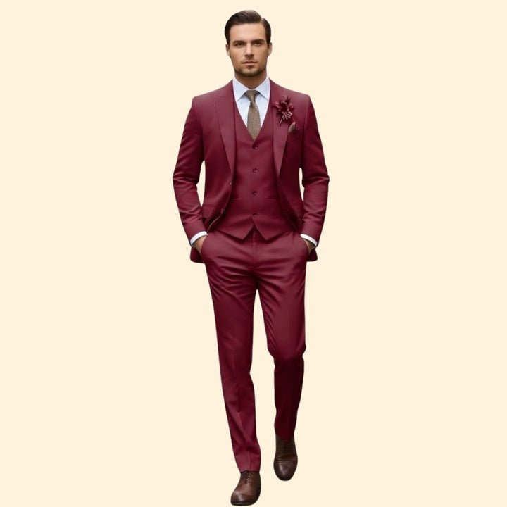 Men's Three-Piece Suit Elegance