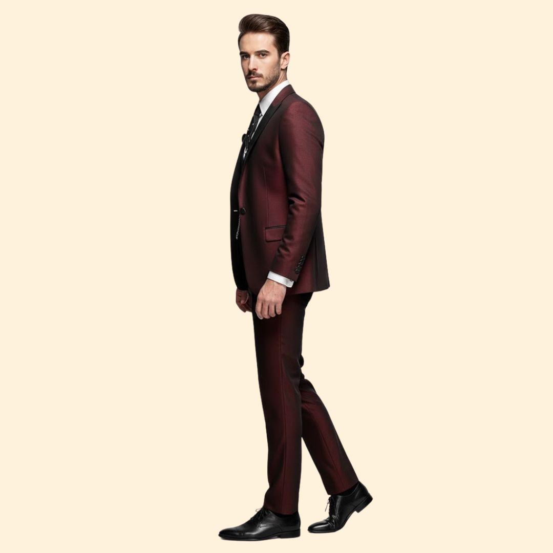 Men’s Three-Piece Suit Elegance