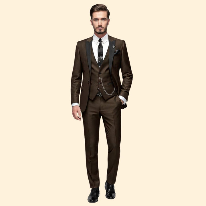 Men’s Three-Piece Suit Elegance