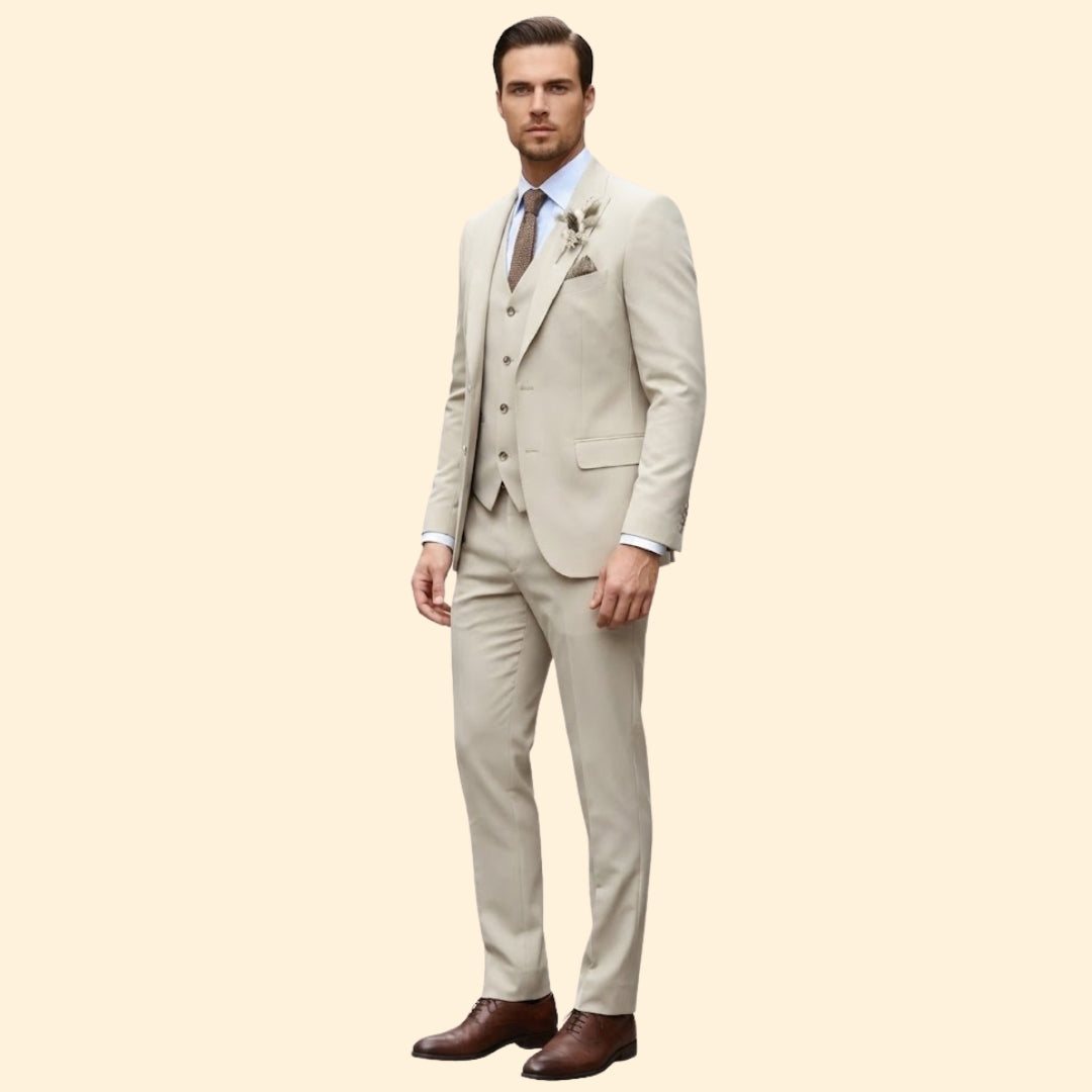 Men's Three-Piece Suit Elegance