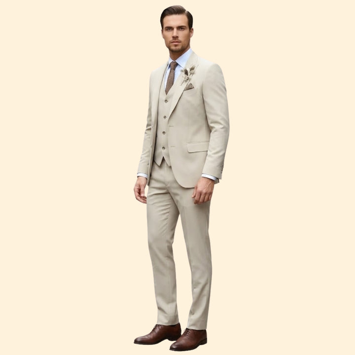 Men's Three-Piece Suit Elegance