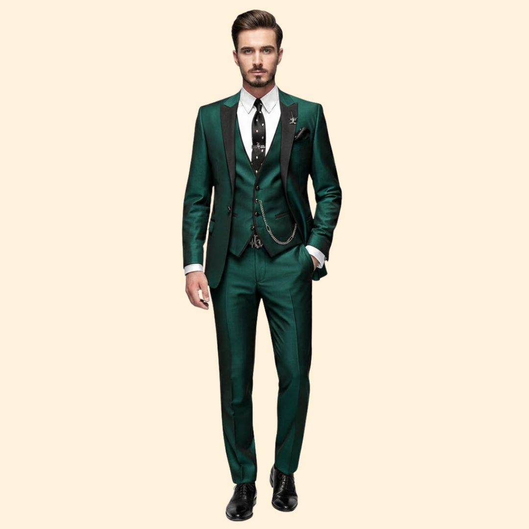 Men’s Three-Piece Suit Elegance