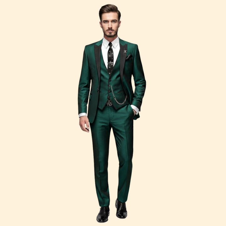 Men’s Three-Piece Suit Elegance