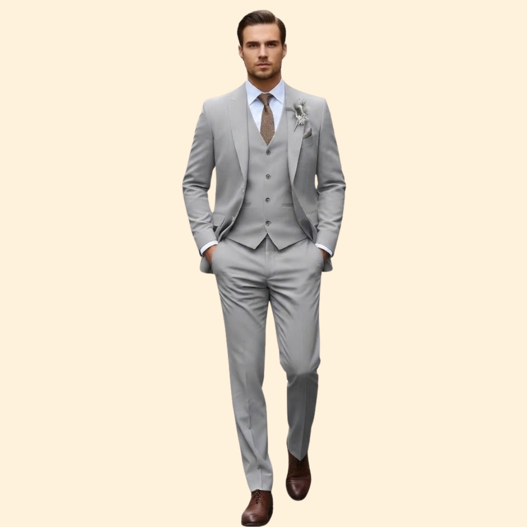 Men's Three-Piece Suit Elegance