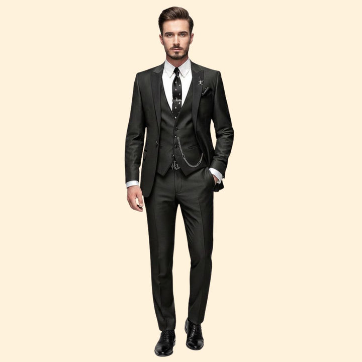 Men’s Three-Piece Suit Elegance