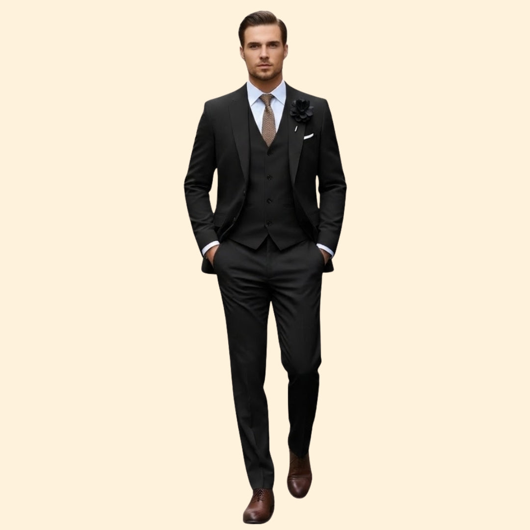 Men's Three-Piece Suit Elegance