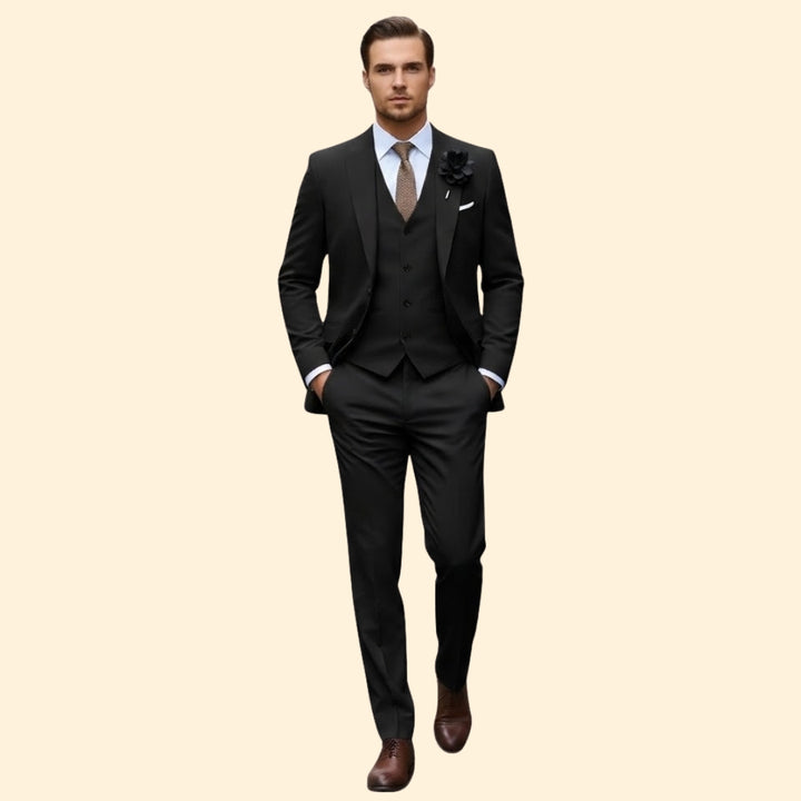 Men's Three-Piece Suit Elegance