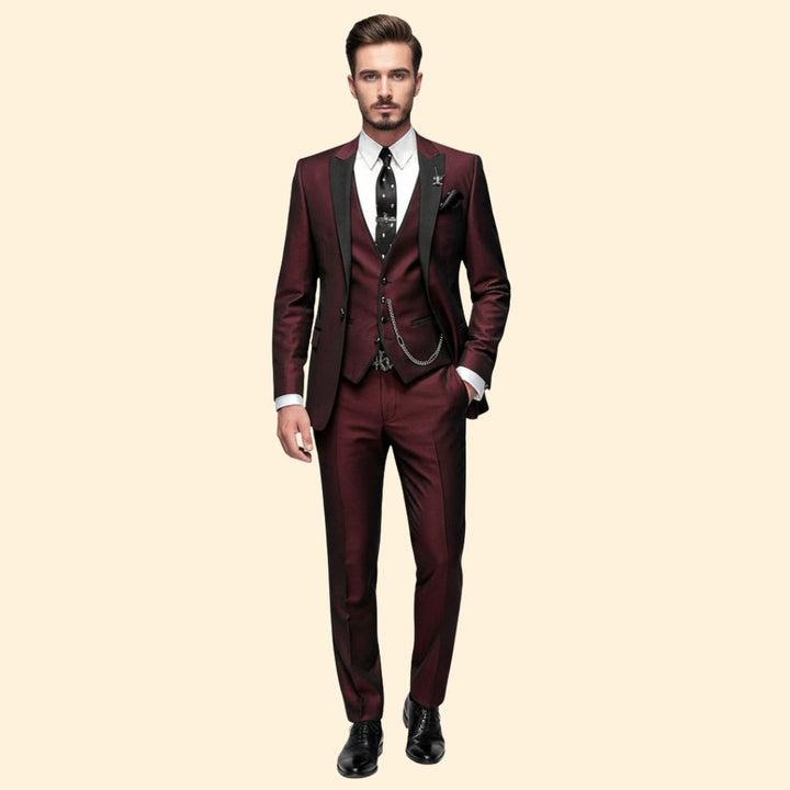 Men’s Three-Piece Suit Elegance