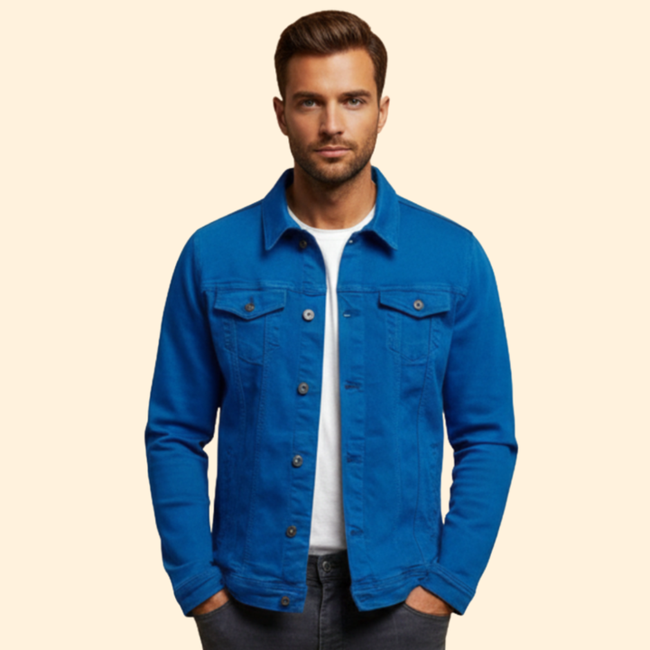Men’s Denim Bomber Jacket
