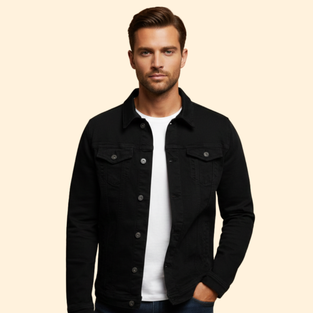 Men’s Denim Bomber Jacket