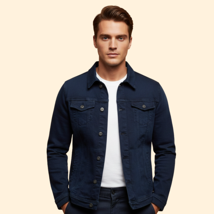 Men’s Denim Bomber Jacket